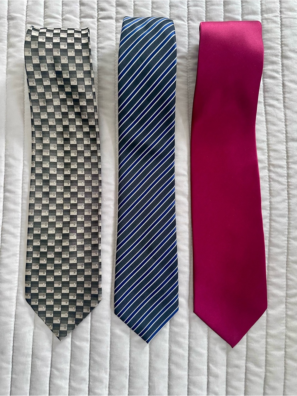 Men's Silk Ties Bundle Lot of 3 - Chereskin Puritan Lavorazione Artigianale
